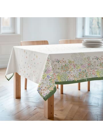 Mint Rugs Tischdecke "Floral And Tropical Orion" in Weiß/ Grün/ Rosa