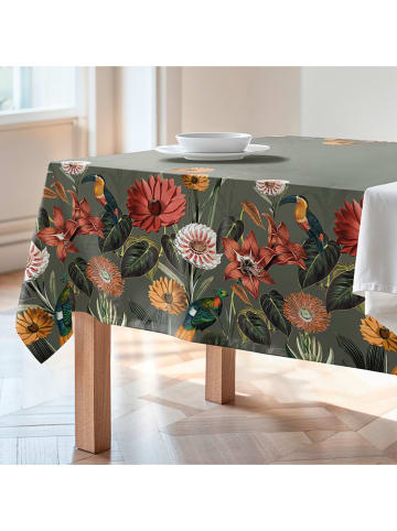 Mint Rugs Tischdecke "Floral And Tropical Edna" in Grün/ Rosa/ Gelb