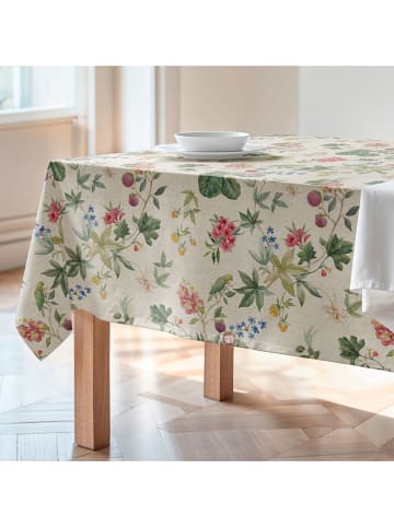 Mint Rugs Tischdecke "Natural Maura" in Creme/ Grün/ Rosa