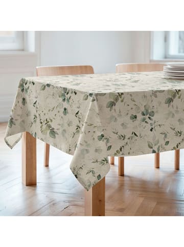 Mint Rugs Tafellaken "Natural Suria" crème/groen