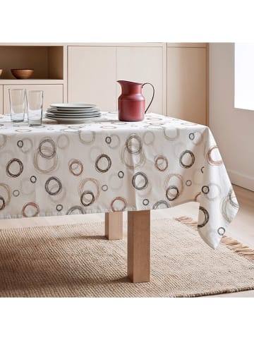 Mint Rugs Tafellaken "Nordic Lea" wit/beige/bruin