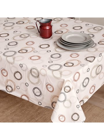 Mint Rugs Tischdecke "Nordic Lea" in Weiß/ Beige/ Braun