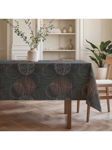 Mint Rugs Obrus "Nordic Naroa" w kolorze antracytowo-żółto-białym