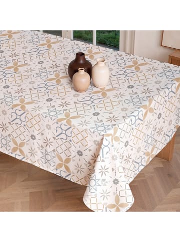 Mint Rugs Tafellaken "Nordic Tile" crème/mosterdgeel