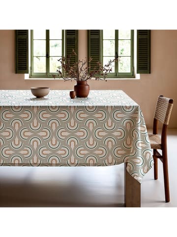 Mint Rugs Tafellaken "Gaia" wit/grijs/oranje