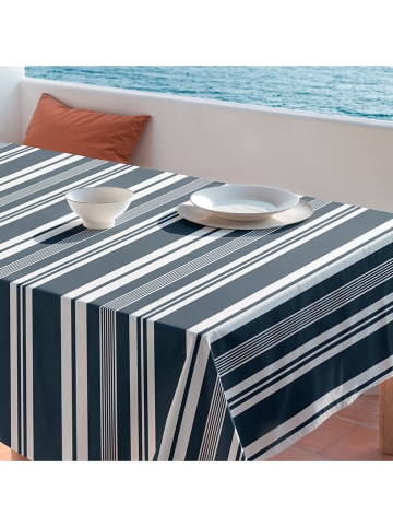 Mint Rugs Tafellaken "Nordic Kalea" wit/donkerblauw