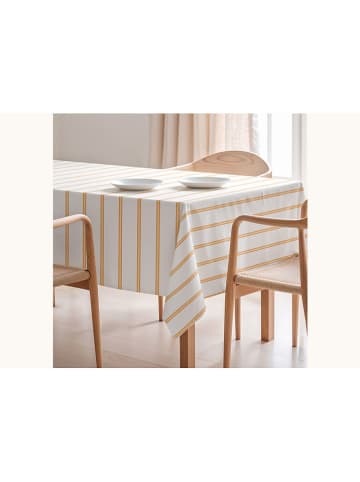 Mint Rugs Tafellaken "Nordic Lambi" wit/geel