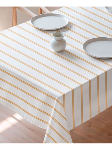 Mint Rugs Tischdecke "Nordic Lambi" in Weiß/ Gelb