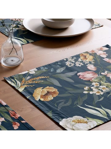 Mint Rugs Podkładki stołowe (2 szt.) "Kendra" w kolorze granatowym - 50 x 40 cm