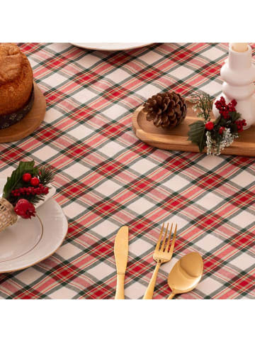 Mint Rugs Tafellaken "Christmas Naibi" rood/wit