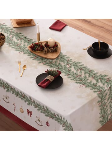 Mint Rugs Tischdecke "Christmas Gabriel" in Weiß/ Rot
