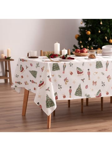 Mint Rugs Tischdecke "Christmas Nutcracker" in Weiß/ Grün