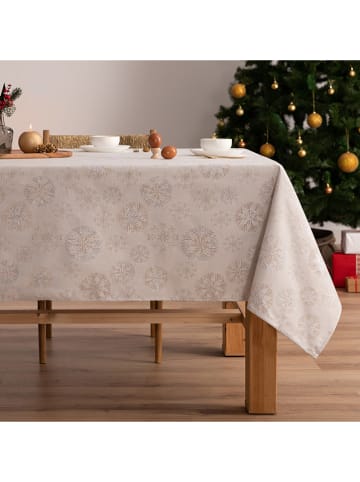 Mint Rugs Tafellaken "Christmas Snowberry" crème/zilverkleurig