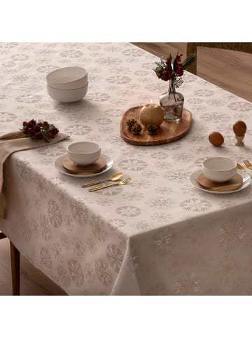 Mint Rugs Tischdecke "Christmas Snowberry" in Creme/ Silber