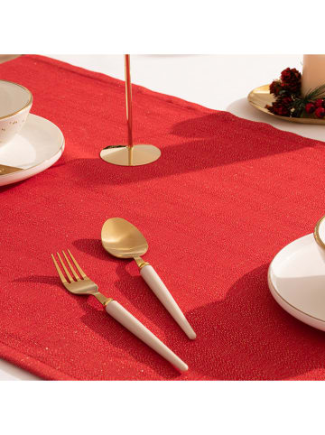 Mint Rugs Bieżnik "Christmas Evolet" w kolorze czerwonym