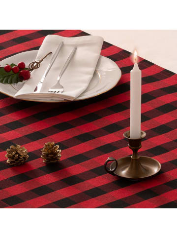 Mint Rugs Tafelloper "Christmas Xenia" rood/zwart