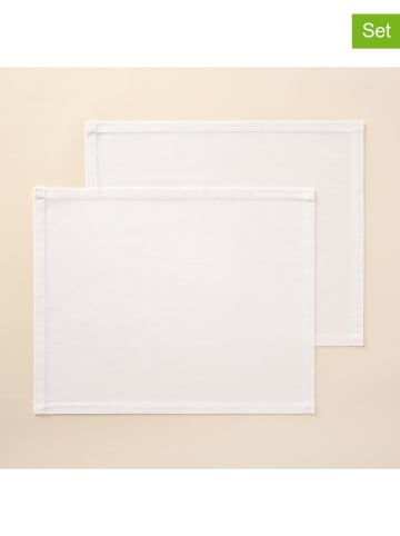 Mint Rugs 2-delige set: placemats "Christmas" wit - (L)50 x (B)40 cm