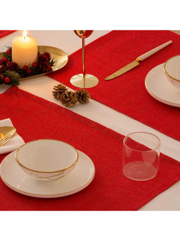 Mint Rugs 2er-Set: Tischsets "Christmas Evolet" in Rot - (L)50 x (B)40 cm