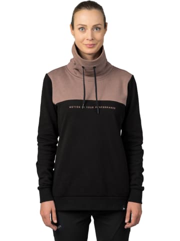 Hannah Sweatshirt "Sibele" lichtbruin/zwart