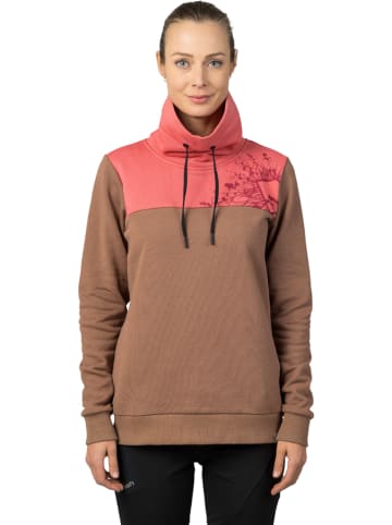 Hannah Sweatshirt "Sibele" in Hellbraun/ Pink