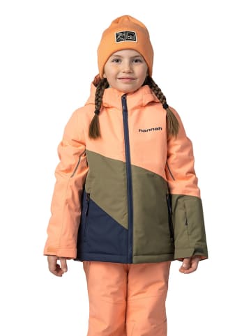 Hannah Ski-/ Snowboardjacke "Kigali" in Orange/ Khaki/ Dunkelblau
