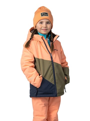 Hannah Ski-/snowboardjas "Kigali" oranje/kaki/donkerblauw