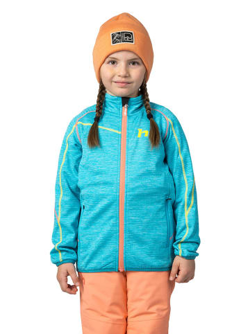 Hannah Fleece vest "Gery" turquoise