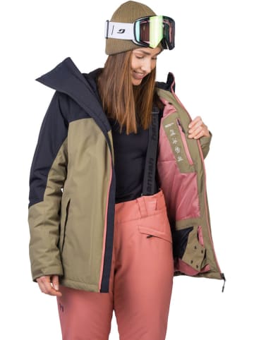 Hannah Ski-/ Snowboardjacke "Maky Col" in Grün/ Anthrazit