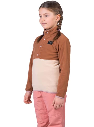 Hannah Fleece trui "Mint" lichtbruin/crème