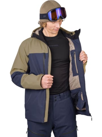 Hannah Ski-/snowboardjas "Niel" donkerblauw/kaki