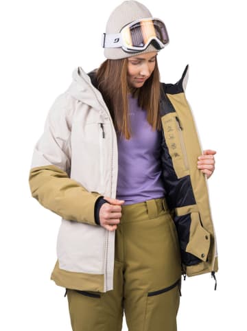Hannah Kurtka narciarska "Noren" w kolorze kremowo-jasnobrązowym