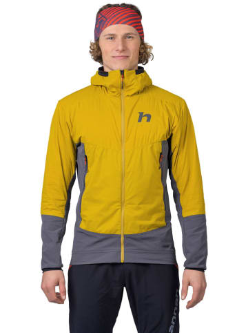 Hannah Functionele jas "Vertical" geel/grijs