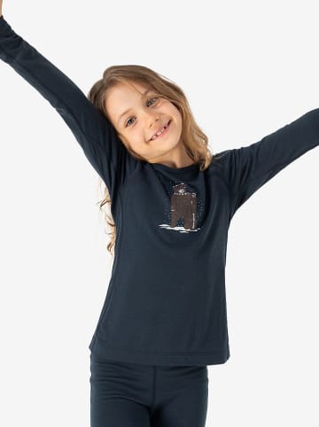 super.natural Koszulka funkcyjna "Bennie Bear 175" w kolorze granatowym