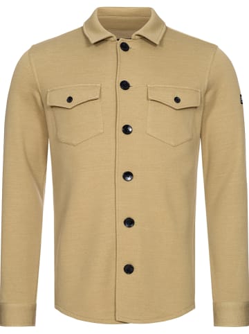 super.natural Kurtka koszulowa "Knit" w kolorze jasnobrązowym