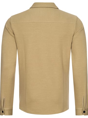 super.natural Kurtka koszulowa "Knit" w kolorze jasnobrązowym