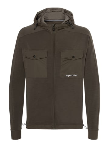 super.natural Kurtka polarowa "Alpine" w kolorze brązowym