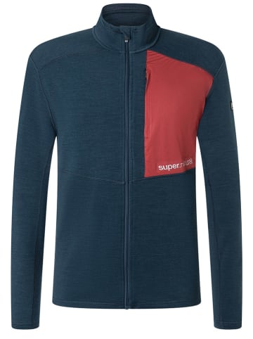 super.natural Kurtka polarowa "Adventure" w kolorze granatowym