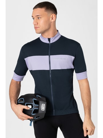super.natural Fietsshirt "Gravier" donkerblauw/lila