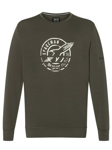 super.natural Bluza "Space260 Crew" w kolorze khaki