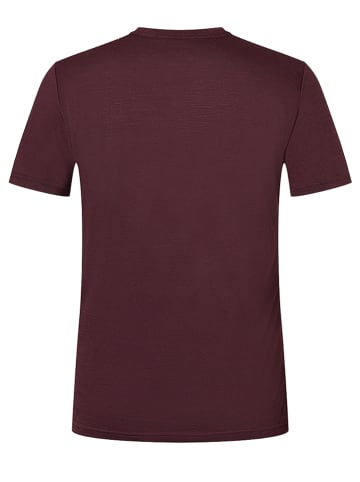 super.natural Koszulka "Pray For Snow" w kolorze bordowym