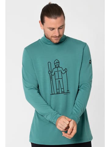 super.natural Koszulka "Skieur" w kolorze turkusowym