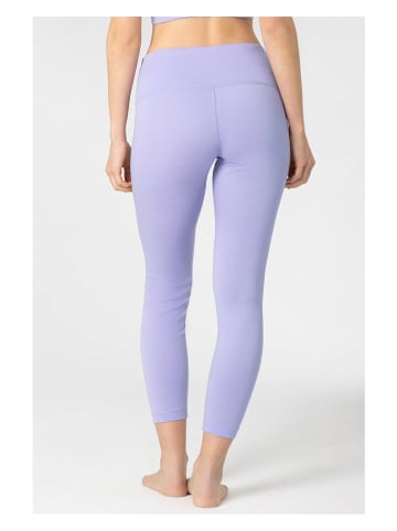 super.natural Legginsy w kolorze lawendowym do jogi