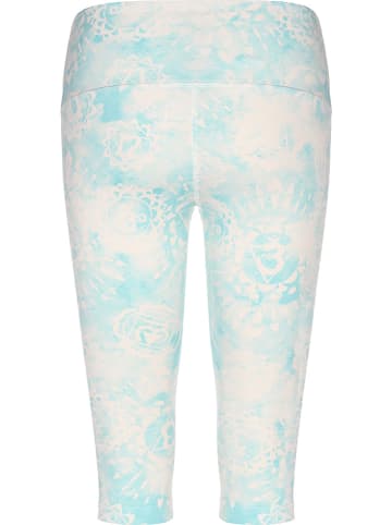 super.natural Legginsy sportowe w kolorze biało-błękitnym