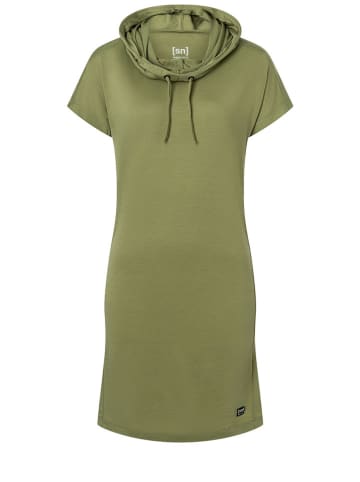 super.natural Jurk "Funnel" donkergroen