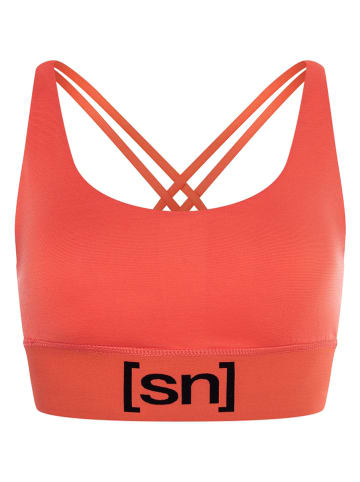 super.natural Biustonosz sportowy w kolorze koralowym