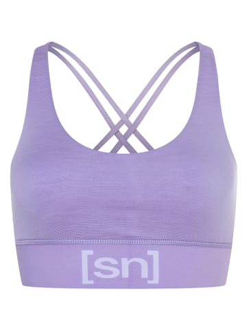 super.natural Biustonosz sportowy w kolorze lawendowym