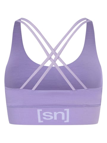 super.natural Biustonosz sportowy w kolorze lawendowym