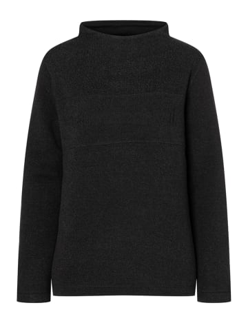super.natural Fleecepullover "Compound" in Schwarz