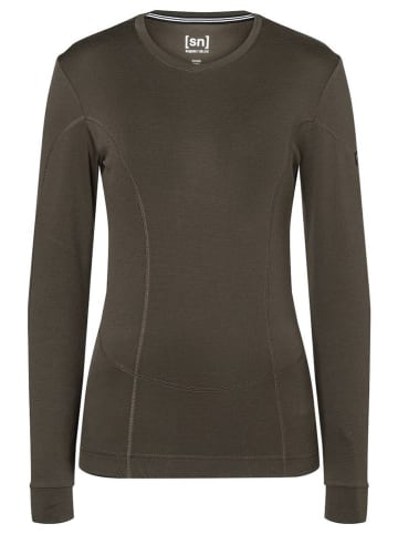 super.natural Koszulka sportowa "Grava" w kolorze brązowym