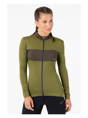 super.natural Koszulka kolarska "Gravier" w kolorze khaki